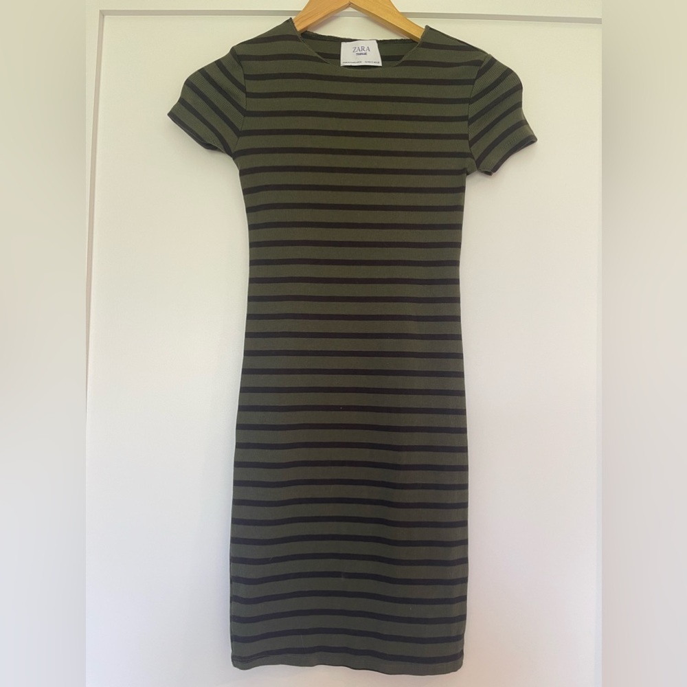 Zara Ribbed TShirt Dress
